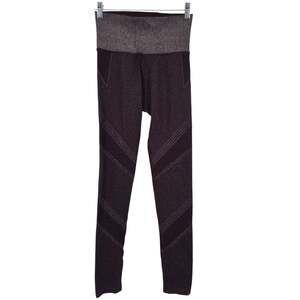 Athleta Metallic Shimmer Purple High Rise Twilight Tight Workout Leggings Size S